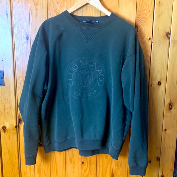 Club Monaco | Shirts | Club Monaco Vintage Crewneck Logo 9s Sweatshirt |  Poshmark